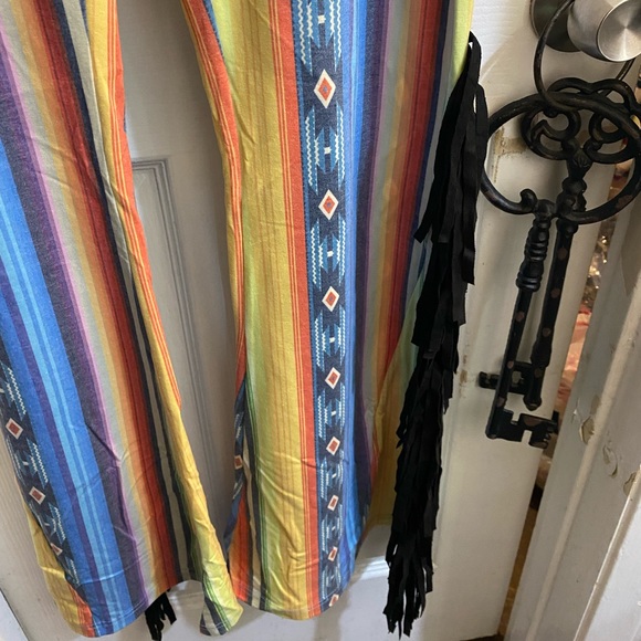 L&B flare pants with side fringe - Picture 2 of 5